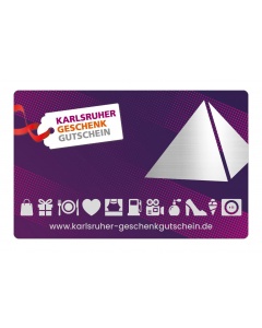 Betrag frei wählbar: Karlsruher Geschenkgutschein 10,- bis 250,- €